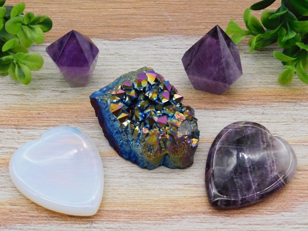 MIXED LOT ROCK STONE LAPIDARY SPECIMEN: MIXED LOT ROCK STONE LAPIDARY SPECIMEN