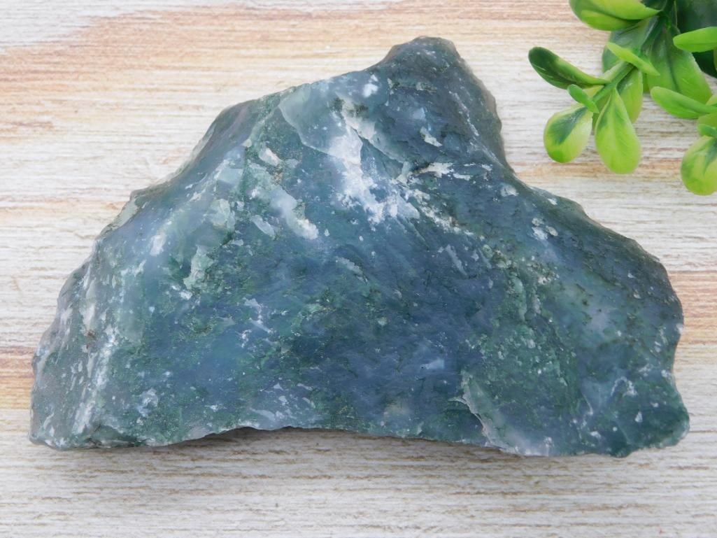 MOSS PLUME ROCK STONE LAPIDARY SPECIMEN: MOSS PLUME ROCK STONE LAPIDARY SPECIMEN