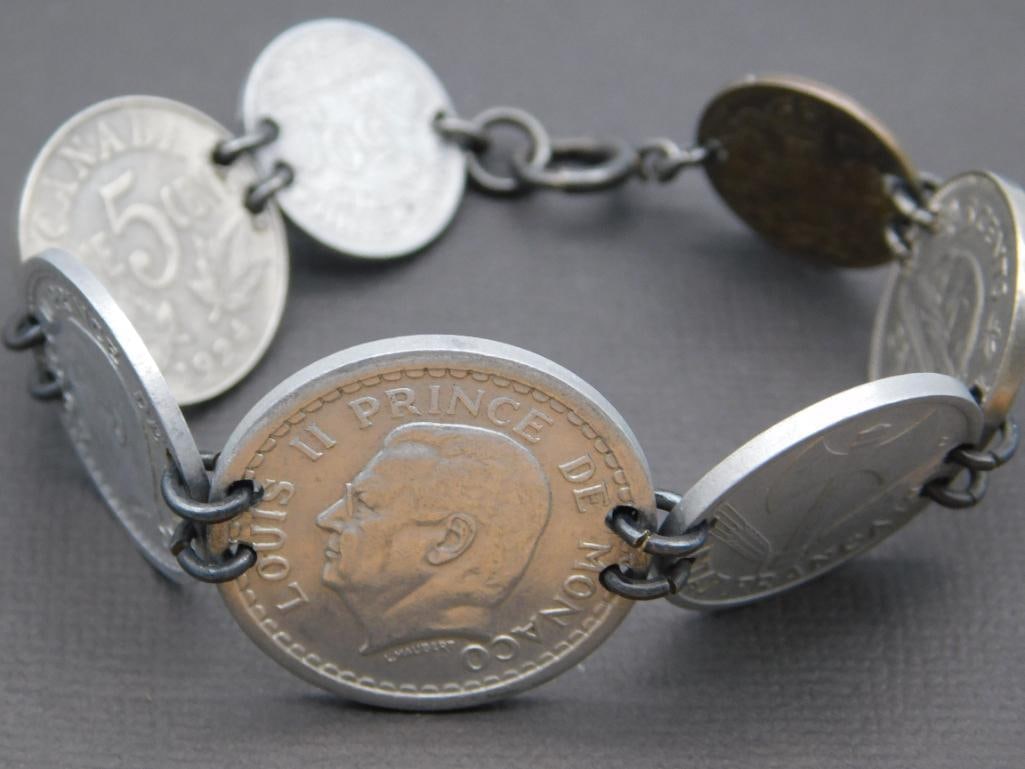 VINTAGE COIN BRACELET - 6