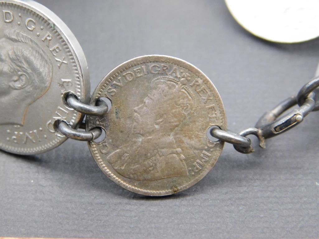 VINTAGE COIN BRACELET - 7