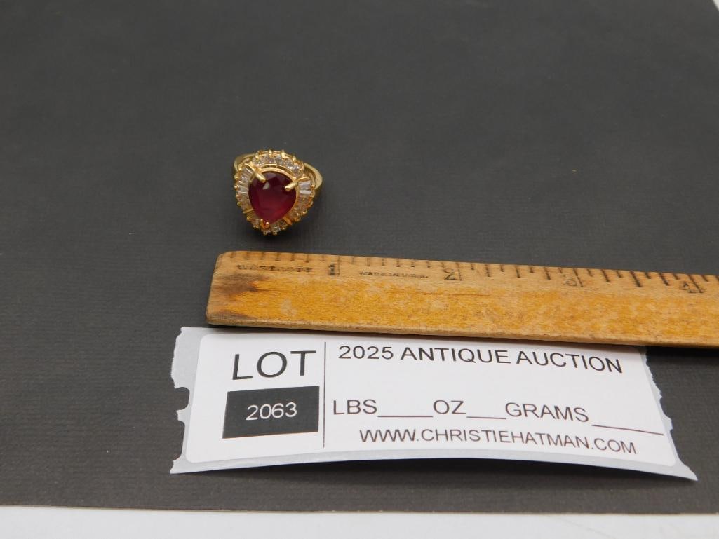 STONE FASHION RING - 3