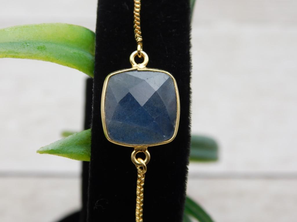 LABRADORITE ADJUSTABLE BRACELET ROCK STONE LAPIDARY SPECIMEN (1 of 2)