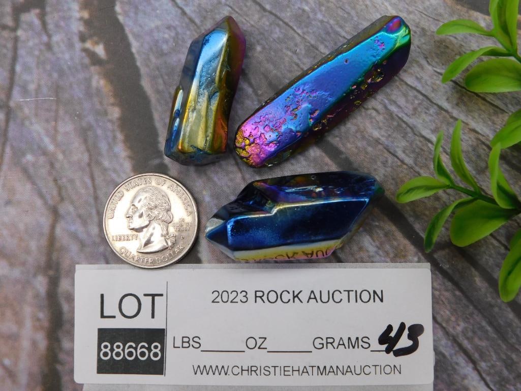 RAINBOW TITANIUM ROCK STONE LAPIDARY SPECIMEN - 2