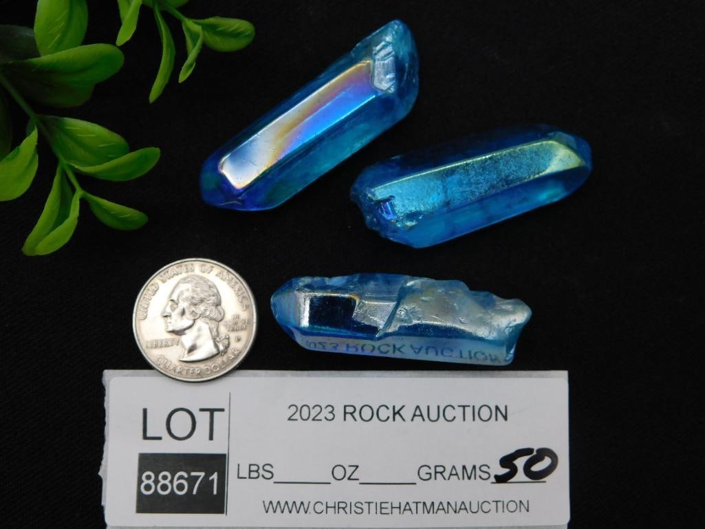 RAINBOW TITANIUM ROCK STONE LAPIDARY SPECIMEN - 2