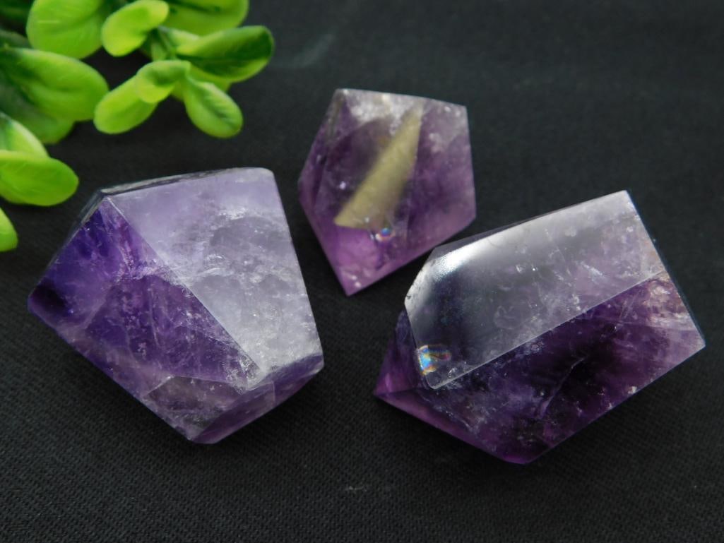 AMETHYST POINTS ROCK STONE LAPIDARY SPECIMEN - 3