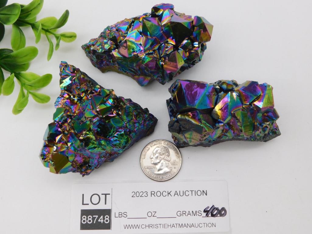TITANIUM AMETHYST ROCK STONE LAPIDARY SPECIMEN - 2