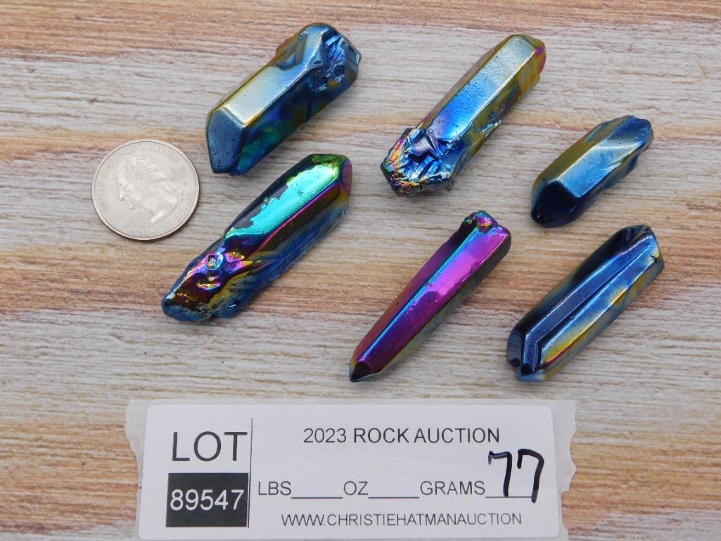 RAINBOW TITANIUM ROCK STONE LAPIDARY SPECIMEN - 2