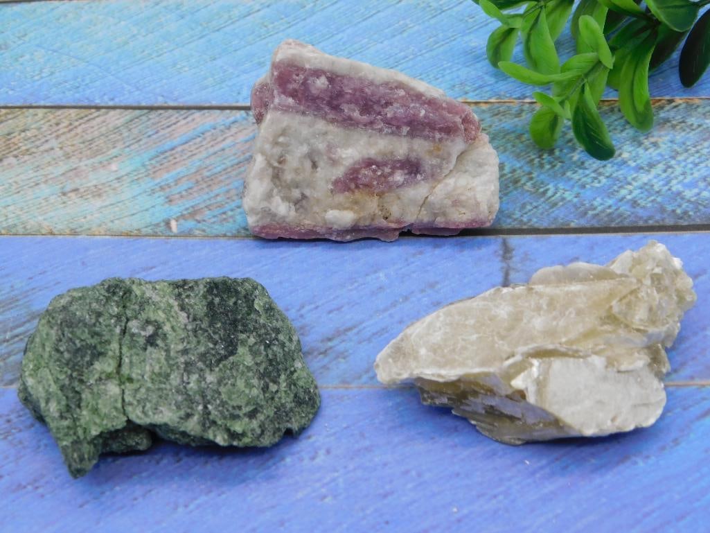 MIXED LOT ROCK STONE LAPIDARY SPECIMEN: MIXED LOT ROCK STONE LAPIDARY SPECIMEN
