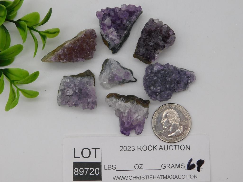 AMETHYST ROCK STONE LAPIDARY SPECIMEN - 2