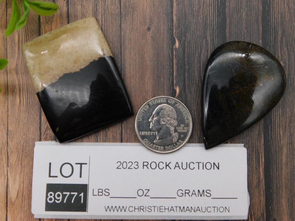 CABOCHONS ROCK STONE LAPIDARY SPECIMEN - 2