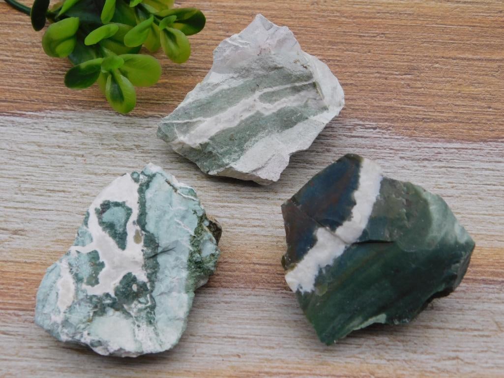 GREEN ZEBRA ROCK STONE LAPIDARY SPECIMEN: GREEN ZEBRA ROCK STONE LAPIDARY SPECIMEN