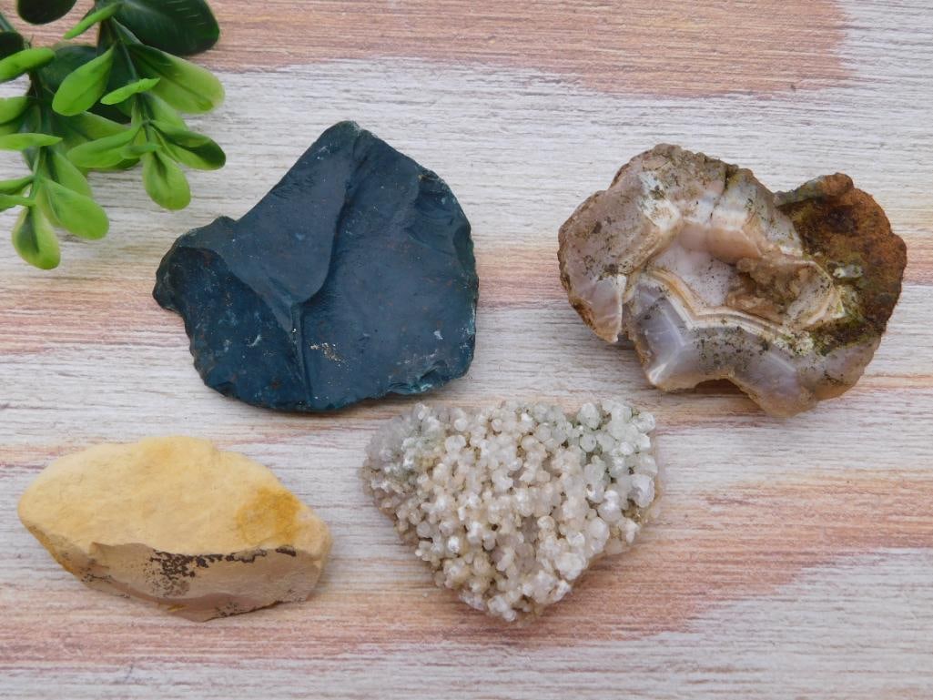 MIXED ROUGH ROCK ROCK STONE LAPIDARY SPECIMEN: MIXED ROUGH ROCK ROCK STONE LAPIDARY SPECIMEN