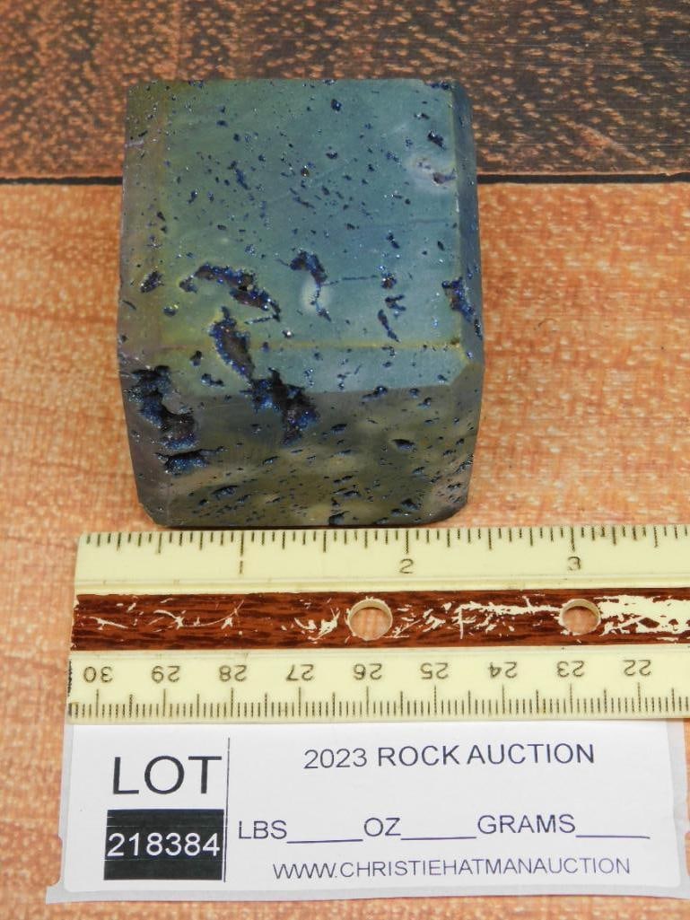 DRUZY TITANIUM CUBE ROCK STONE LAPIDARY SPECIMEN - 2