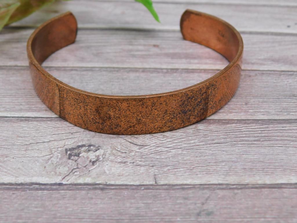 Copper-Toned Metal Cuff Bracelet: Copper-Toned Metal Cuff Bracelet