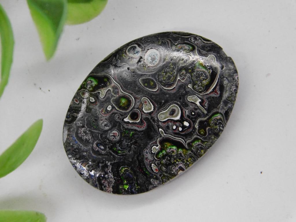 Fordite Motor City Agate Rock Stone Lapidary Specimen: Fordite Motor City Agate Rock Stone Lapidary Specimen