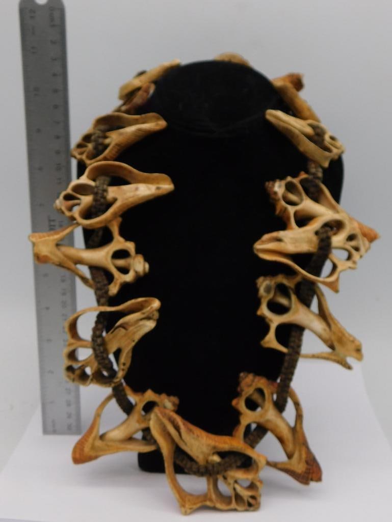 CONCH SLICE MALA SHAMAN NECKLACE - 3