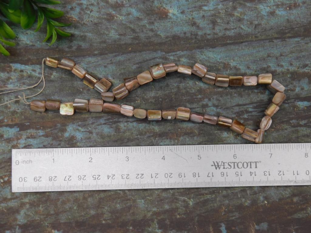 SHELL BEADS ROCK STONE LAPIDARY SPECIMEN - 2