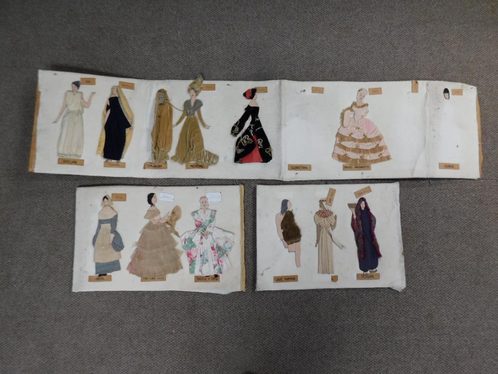 VINTAGE COLLECTION OF PAPER DOLLS HISTORICAL FASHION ANTIQUE EPHEMERA: VINTAGE COLLECTION OF PAPER DOLLS HISTORICAL FASHION ANTIQUE EPHEMERA