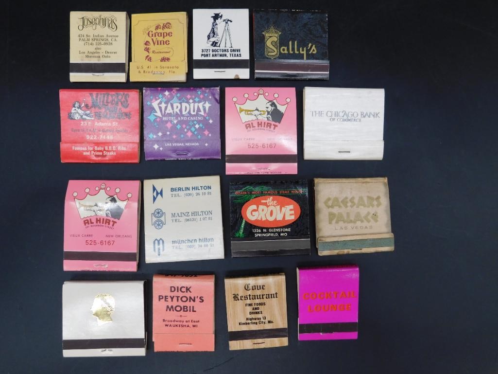 VINTAGE ADVERTISING MATCHBOOKS: VINTAGE ADVERTISING MATCHBOOKS