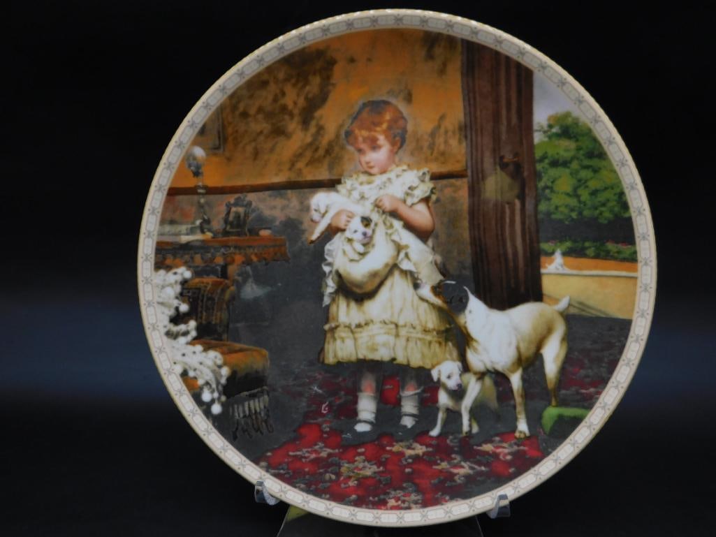 ROYAL DOULTON A VICTORIAN CHILDHOOD BY CHARLES BURTON BARBER COLLECTORS PLATE VINTAGE ANTIQUE: ROYAL DOULTON A VICTORIAN CHILDHOOD BY CHARLES BURTON BARBER COLLECTORS PLATE VINTAGE ANTIQUE