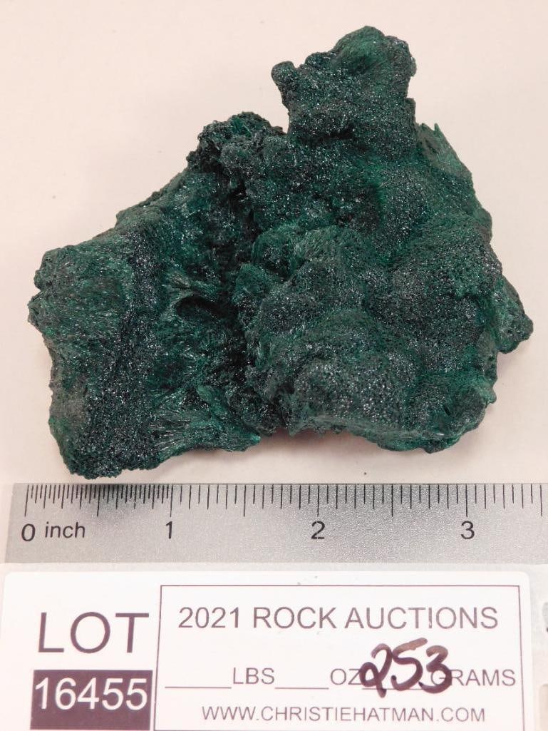 FIBROUS MALACHITE ROCK STONE LAPIDARY SPECIMEN - 2