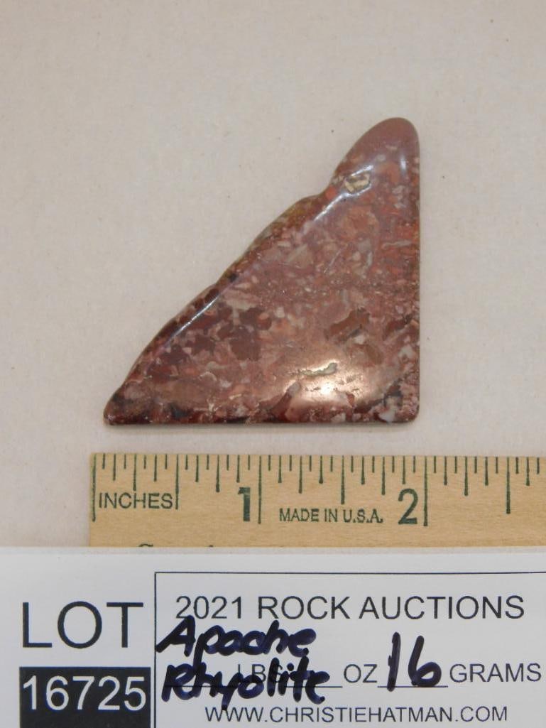 APACHE DENDRITIC RHYOLITE ROCK STONE LAPIDARY SPECIMEN - 2