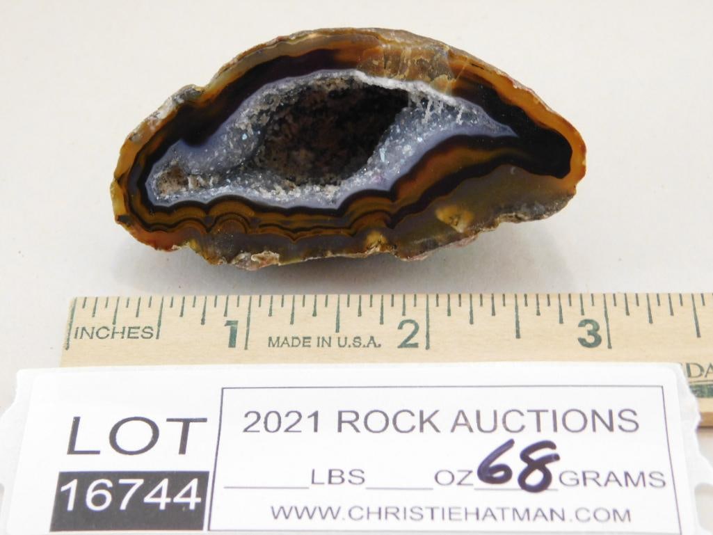 GEODE ROCK STONE LAPIDARY SPECIMEN - 2