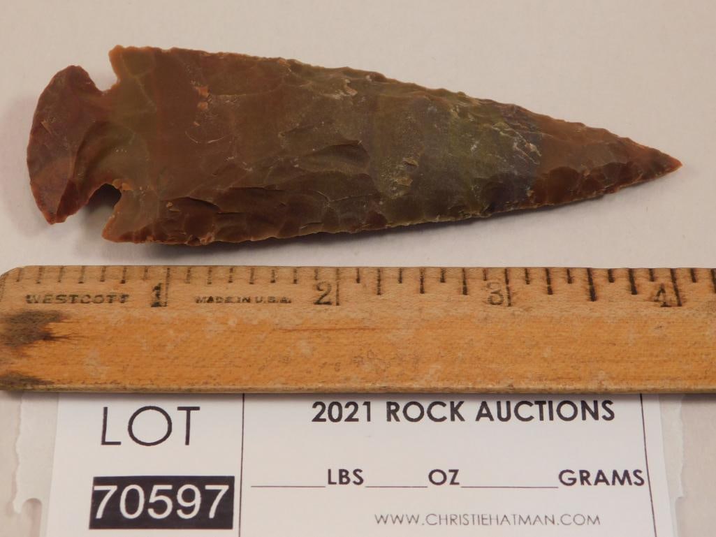 4 INCH HAND KNAPPED AR ROWHEAD - 2