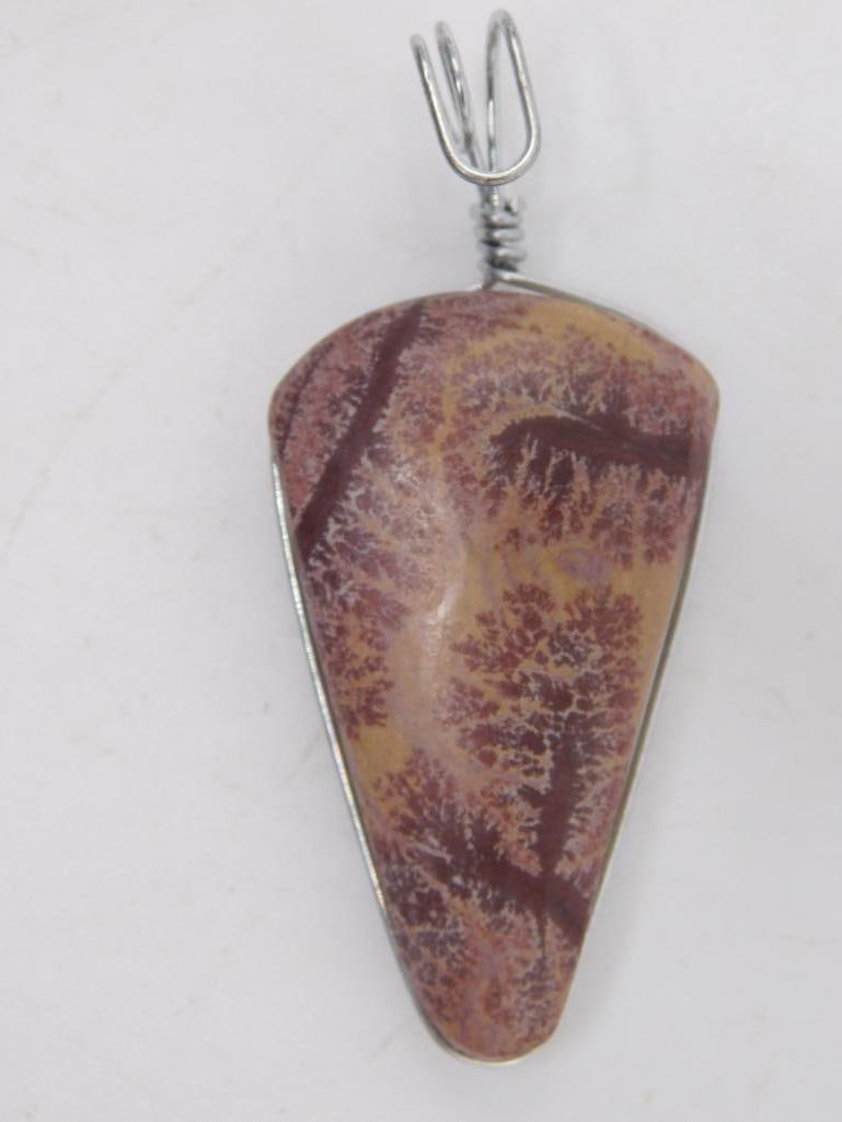 GENUINE STONE PENDANT ROCK STONE LAPIDARY SPECIMEN (1 of 3)