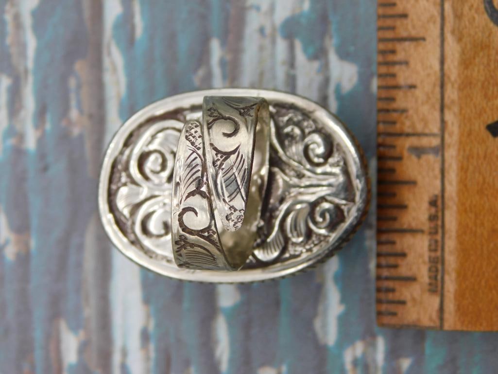 PYRITE ADJUSTABLE RING ROCK STONE LAPIDARY SPECIMEN - 3