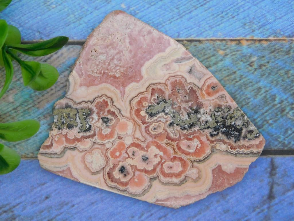 RHODOCHROSITE SLAB ROCK STONE LAPIDARY SPECIMEN: RHODOCHROSITE SLAB ROCK STONE LAPIDARY SPECIMEN