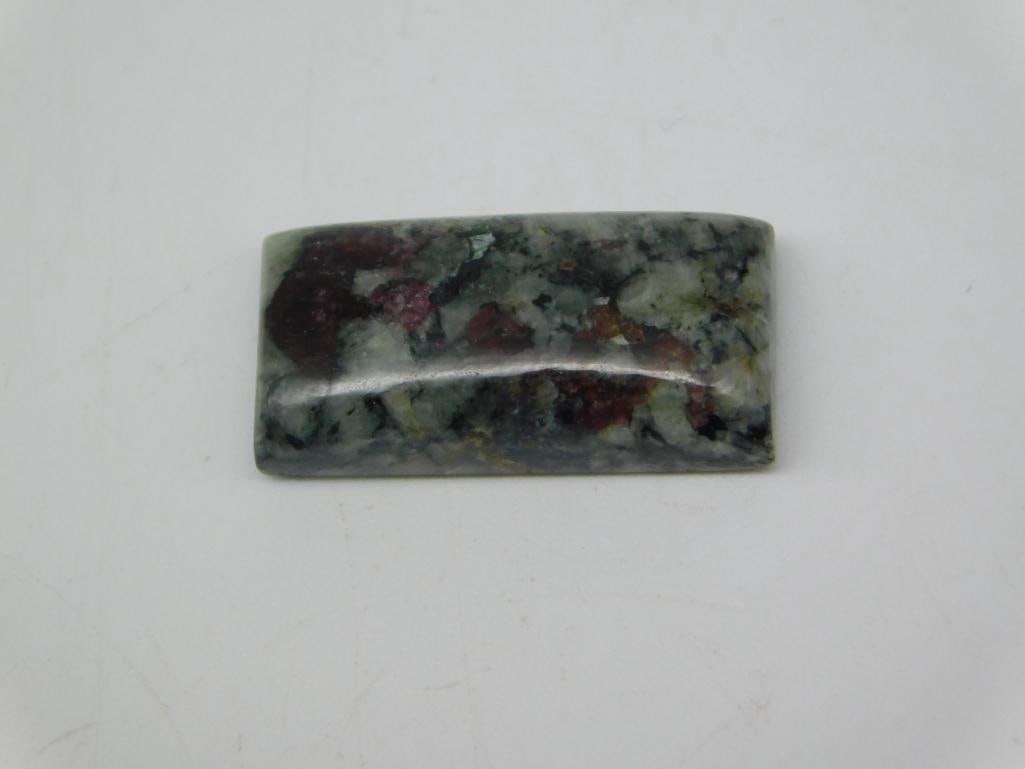 EUDIALYTE CABOCHON ROCK STONE LAPIDARY SPECIMEN: EUDIALYTE CABOCHON ROCK STONE LAPIDARY SPECIMEN