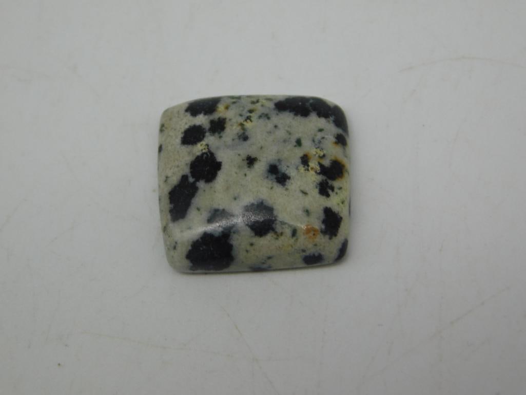 DALMATION JASPER CABOCHON ROCK STONE LAPIDARY SPECIMEN (1 of 2)