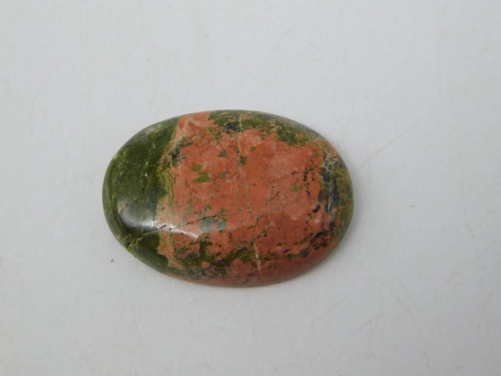 UNAKITE CABOCHON ROCK STONE LAPIDARY SPECIMEN: UNAKITE CABOCHON ROCK STONE LAPIDARY SPECIMEN