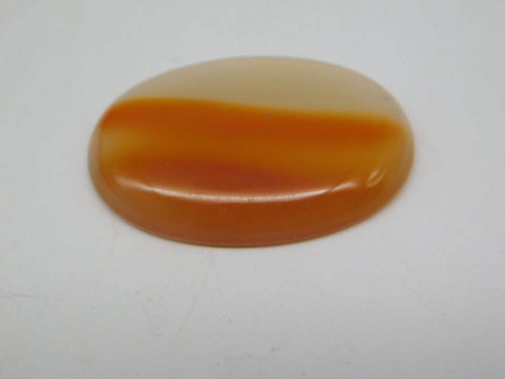 BANDED AGATE CABOCHON ROCK STONE LAPIDARY SPECIMEN (1 of 2)