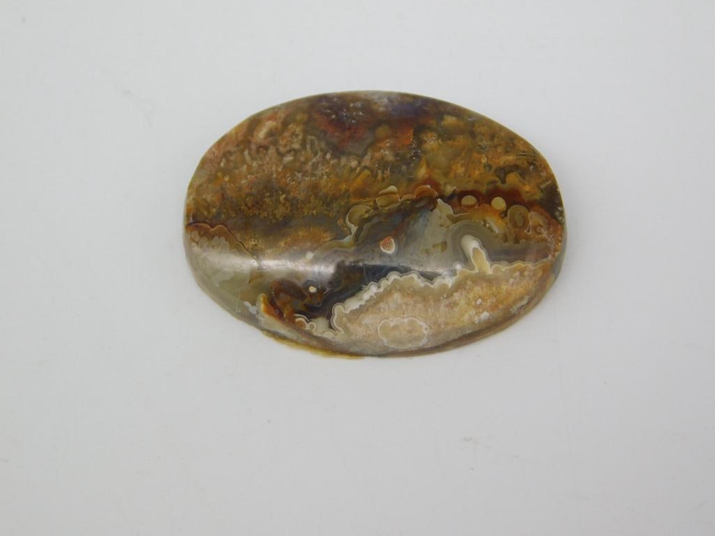 CRAZY LACE AGATE CABOCHON ROCK STONE LAPIDARY SPECIMEN (1 of 2)
