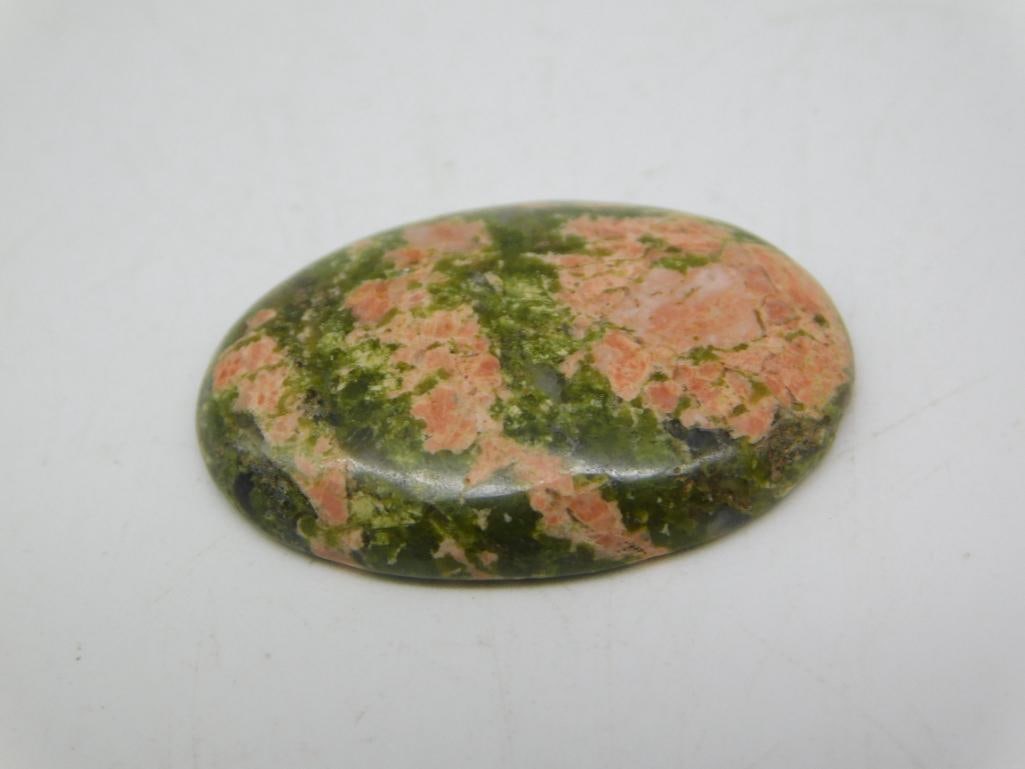 UNAKITE CABOCHON ROCK STONE LAPIDARY SPECIMEN: UNAKITE CABOCHON ROCK STONE LAPIDARY SPECIMEN