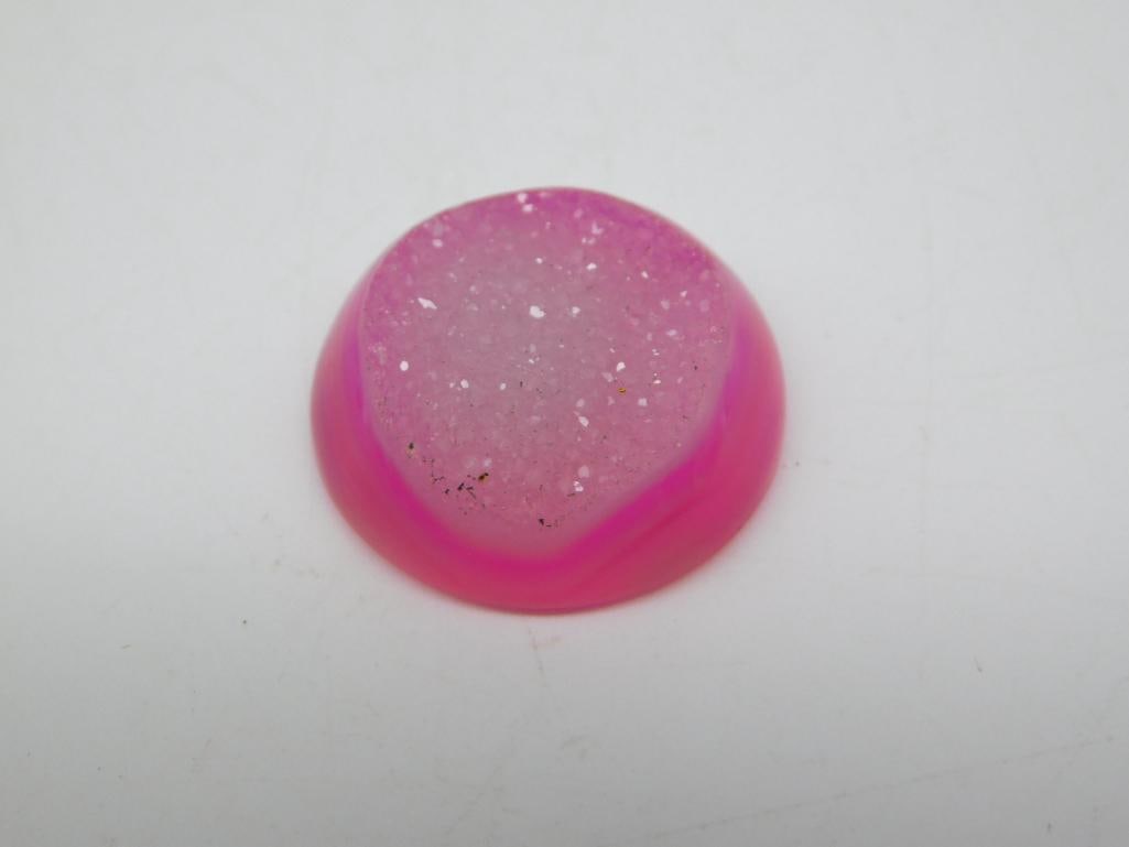 DRUZY QUARTZ CABOCHON ROCK STONE LAPIDARY SPECIMEN: DRUZY QUARTZ CABOCHON ROCK STONE LAPIDARY SPECIMEN