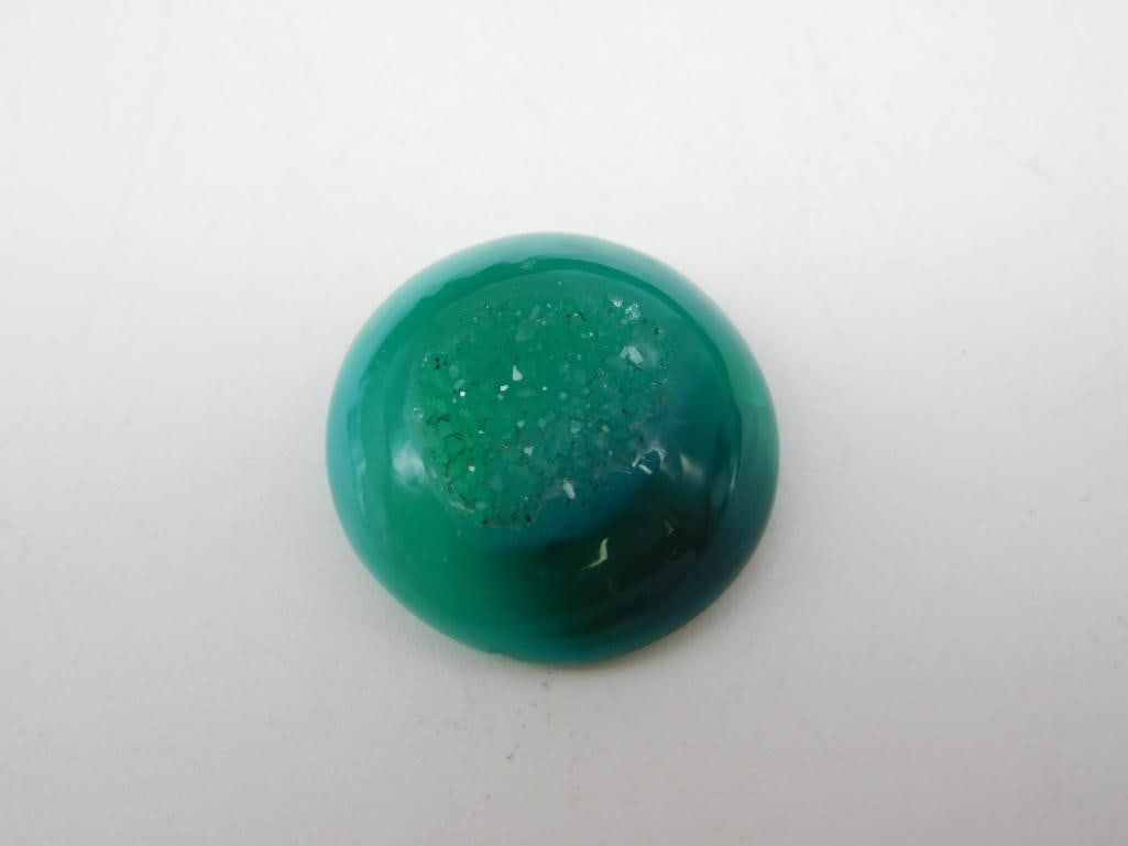 DRUZY QUARTZ CABOCHON ROCK STONE LAPIDARY SPECIMEN (1 of 2)