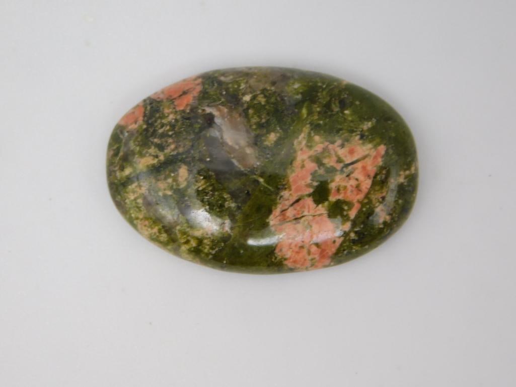 UNAKITE CABOCHON ROCK STONE LAPIDARY SPECIMEN: UNAKITE CABOCHON ROCK STONE LAPIDARY SPECIMEN