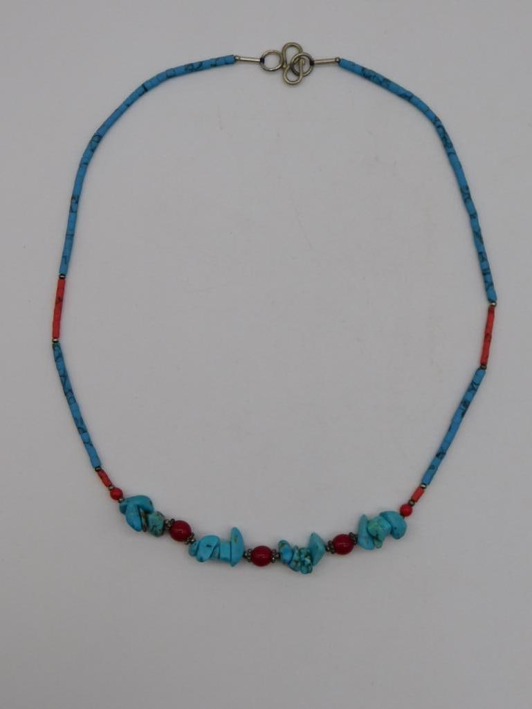 MIXED STONE NECKLACE ROCK STONE LAPIDARY SPECIMEN (1 of 2)