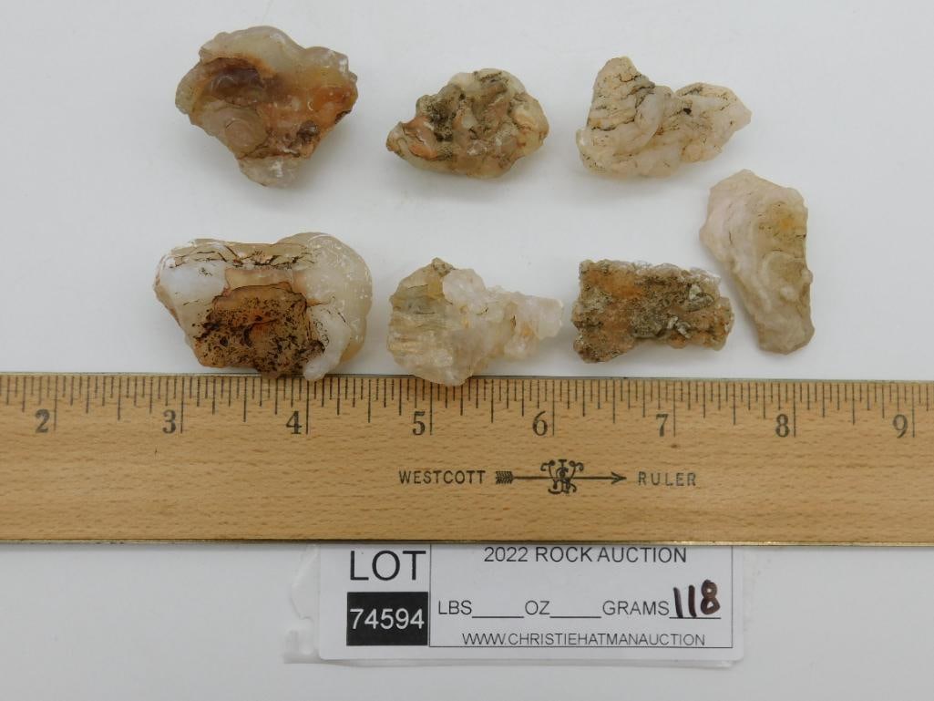 FIRE AGATE ROCK STONE LAPIDARY SPECIMEN - 2