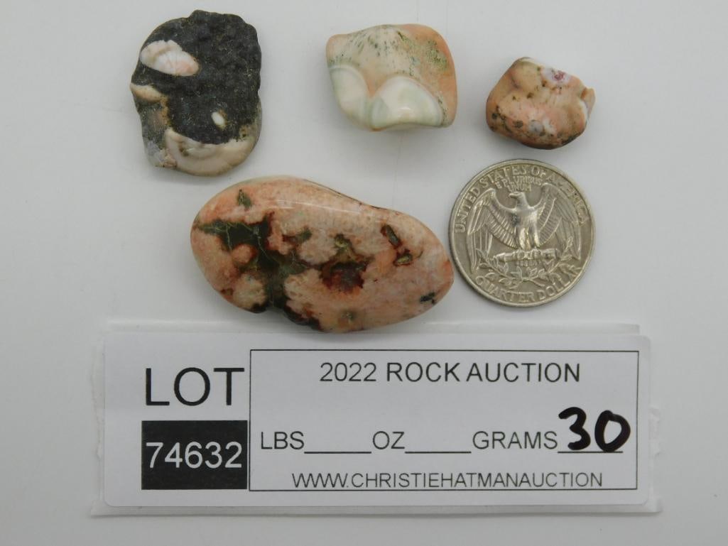 THOMPSONITE ROCK STONE LAPIDARY SPECIMEN - 2