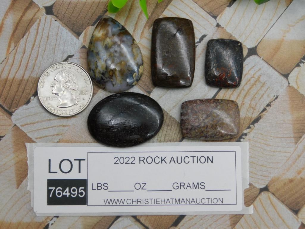 CABOCHONS ROCK STONE LAPIDARY SPECIMEN - 2