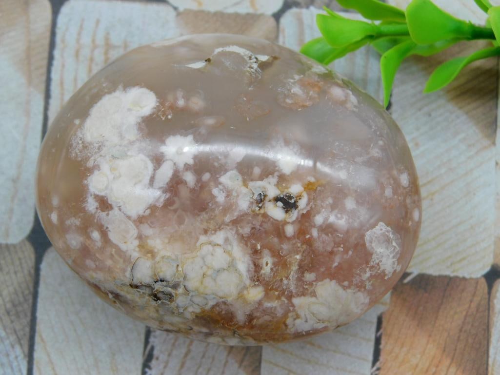 HATMANS FLOWER PETAL AGATE ROCK STONE LAPIDARY SPECIMEN (1 of 2)