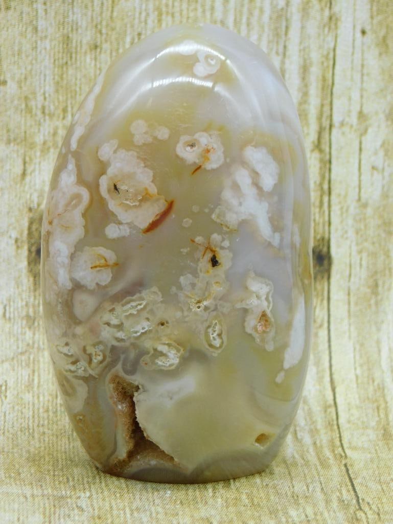 HATMANS FLOWER PETAL AGATE ROCK STONE LAPIDARY SPECIMEN: HATMANS FLOWER PETAL AGATE ROCK STONE LAPIDARY SPECIMEN