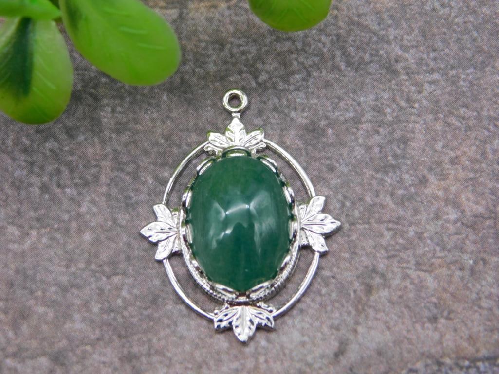 GENUINE STONE PENDANT ROCK STONE LAPIDARY SPECIMEN (1 of 2)