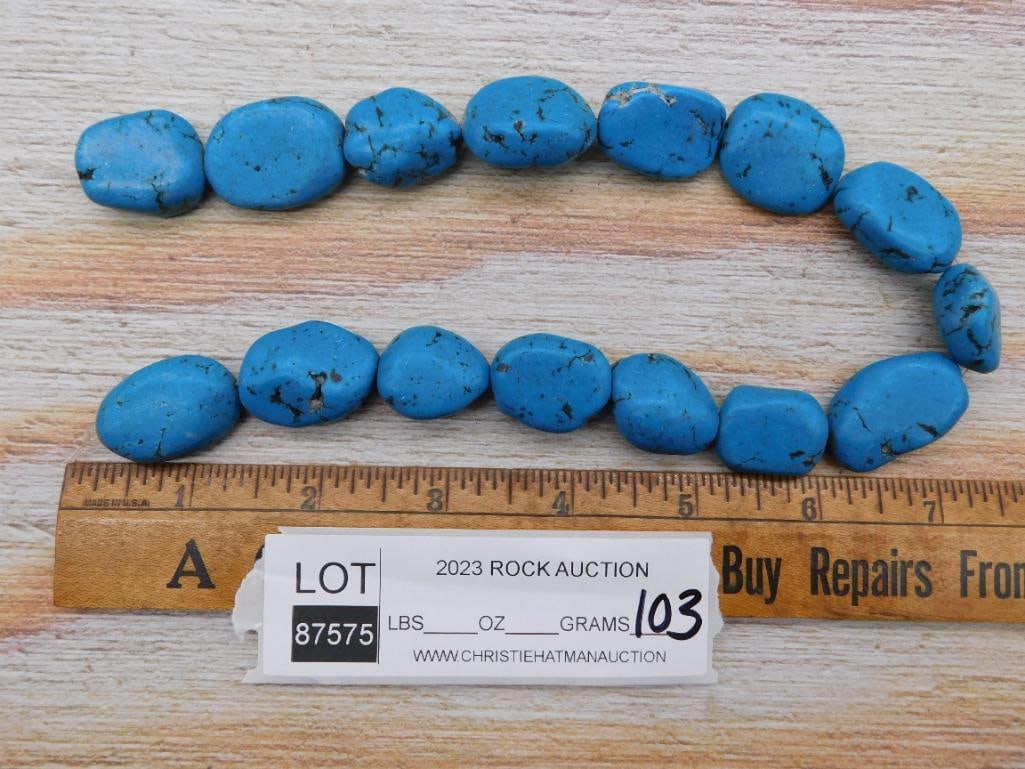 STONE BEADS ROCK STONE LAPIDARY SPECIMEN - 2