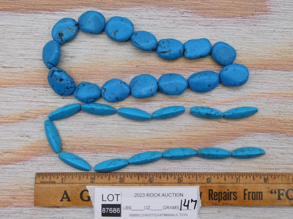 STONE BEADS ROCK STONE LAPIDARY SPECIMEN - 2