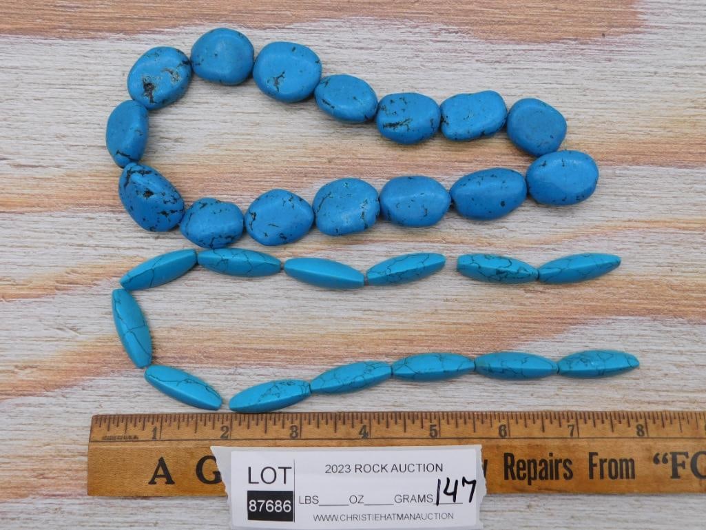 STONE BEADS ROCK STONE LAPIDARY SPECIMEN - 3